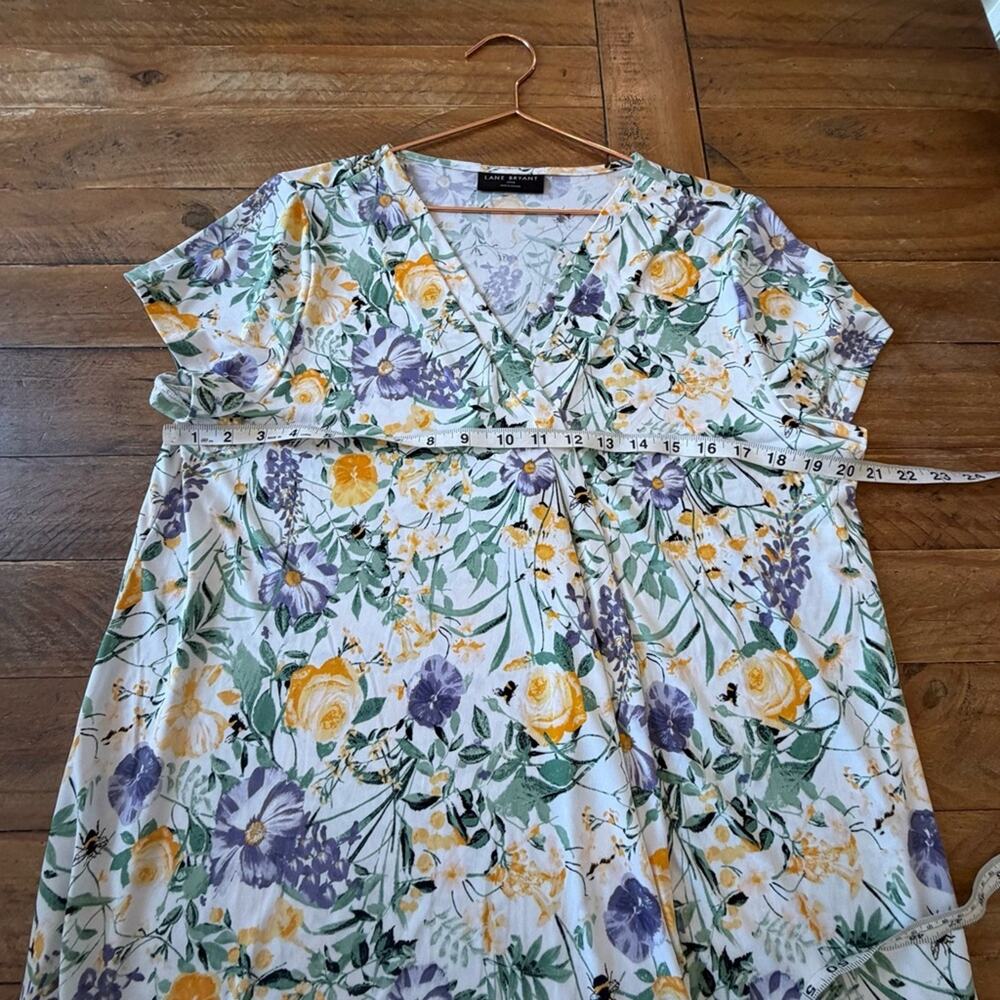 Lane Bryant Yellow and Purple Floral Top - Picture 6 of 6